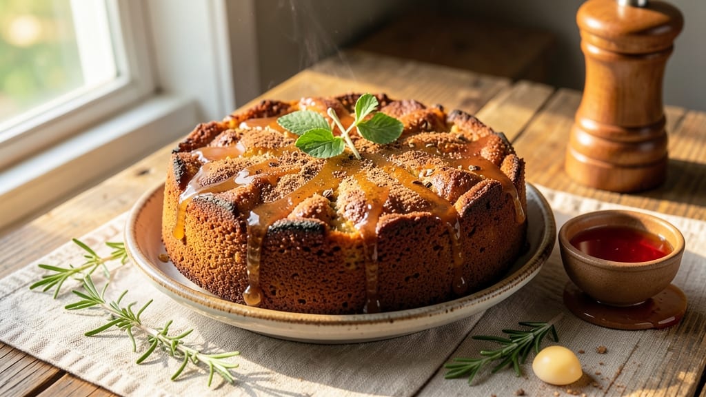 Ancient Honey Cake Recipe: Crunchy Pine Nut Crown Over Moist Spiced Layers