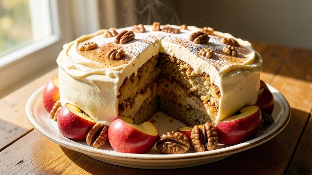 Apple Walnut Spice Cake Recipe: Warm Cinnamon Crunch Meets Moist Apple Filling