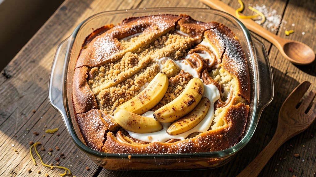 Banana Coffee Cake Recipe With Sour Cream: Swirled Moistness and Buttery Streusel Magic