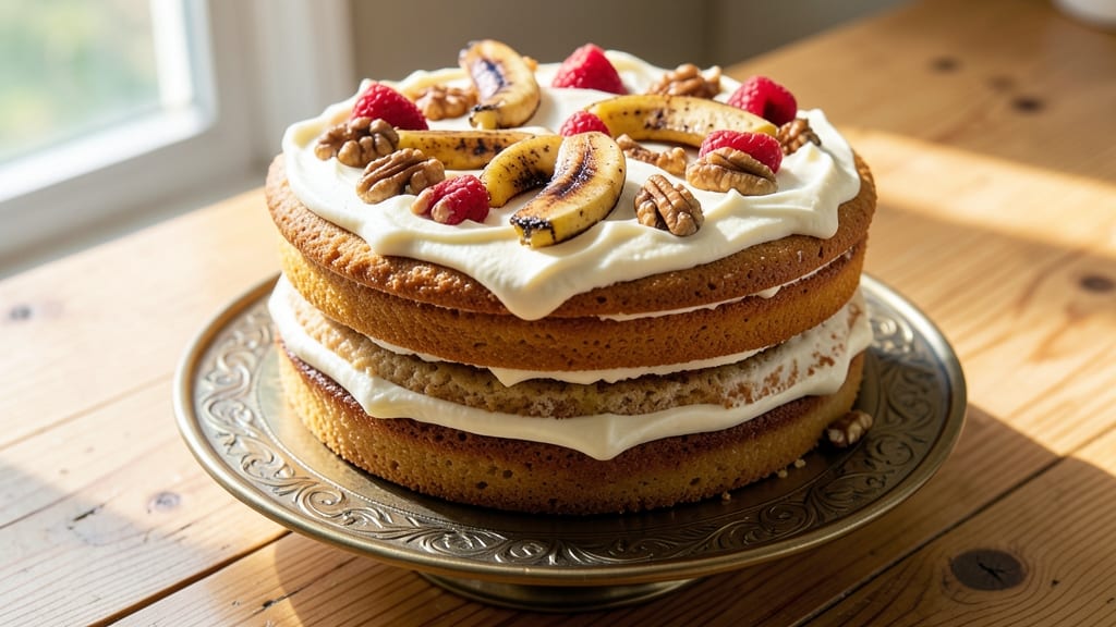 Anna Olson's Banana Cake Recipe: Velvet Moisture and Walnut-Caramel Swirls