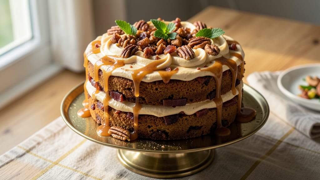 Bacon Butterscotch Cake Recipe: Smoky-Sweet Layers With Crunchy Top