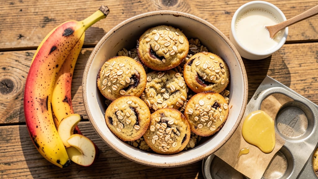 Banana Oatmeal Cupcakes Recipe: Fluffy Top, Dense Base, Banana Magic