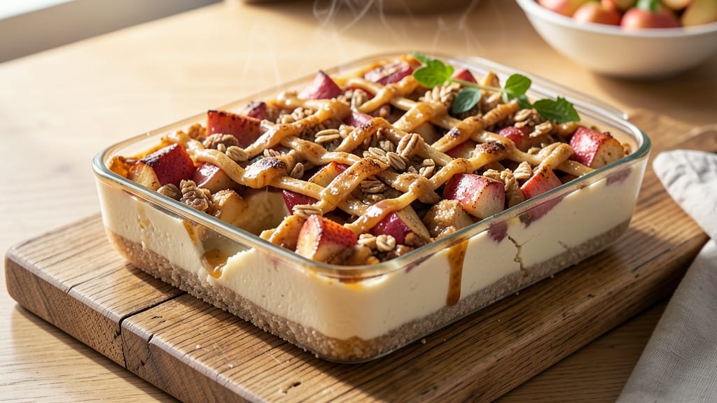 Apple Crisp Cheesecake Bars Recipe: Buttery Streusel Crown Over Creamy Apple-Cheese Swirls