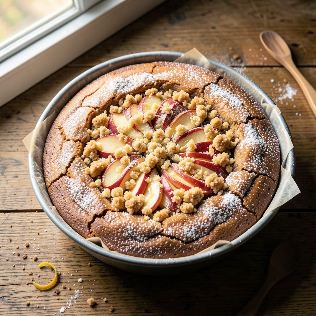 Apple Betty Cake Recipe: Rustic Streusel Crown Over Spiced Apple Layers