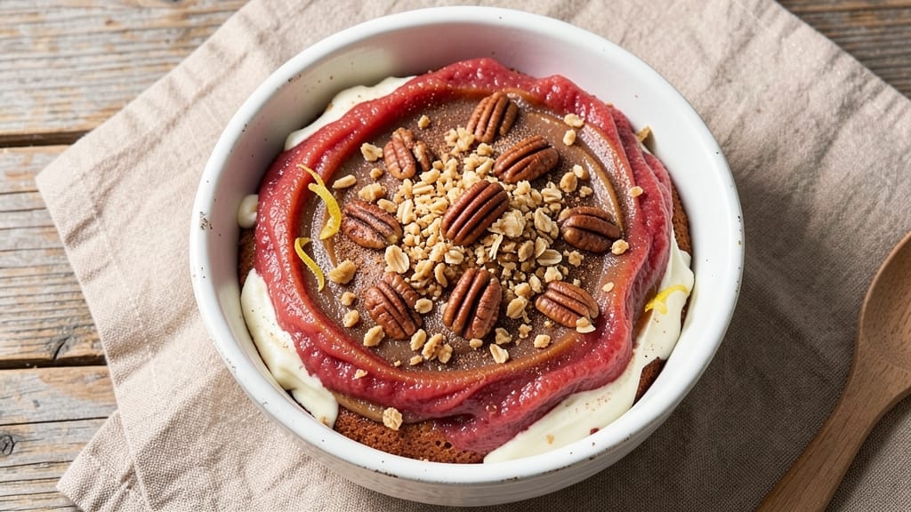 Apple Puree Cake Recipe: Spiced Rum Infusion and Warm Streusel Magic
