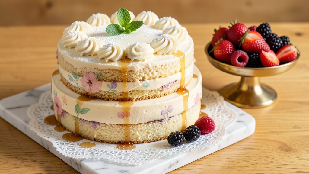Bakery-Style Birthday Cake Recipe: Triple-Layered Height With Buttery Frosting