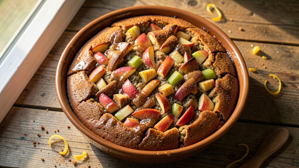 Apple Cinnamon Breakfast Cake Recipe: Flaky Crust and Spiced Apple Filling in One Bowl