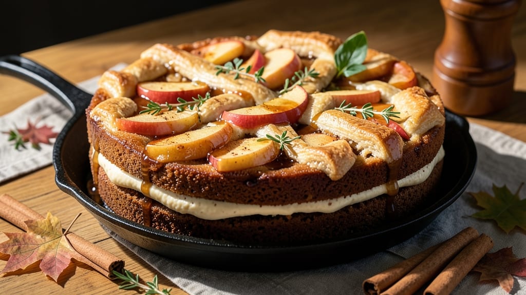 Apple Maple Spice Cake Recipe: Warm Caramelized Apple Filling With Buttery Streusel Crown