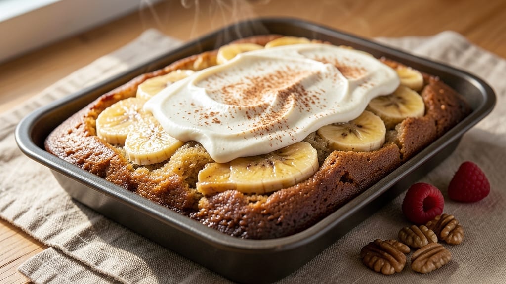 Banana Cake Recipe for Oven Toaster: One-Bowl Moistness With Caramelized Banana Streusel