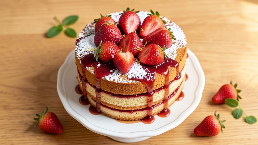 Amazing Strawberry Cake Recipe: Juicy Berries and Buttery Layers in One Bowl