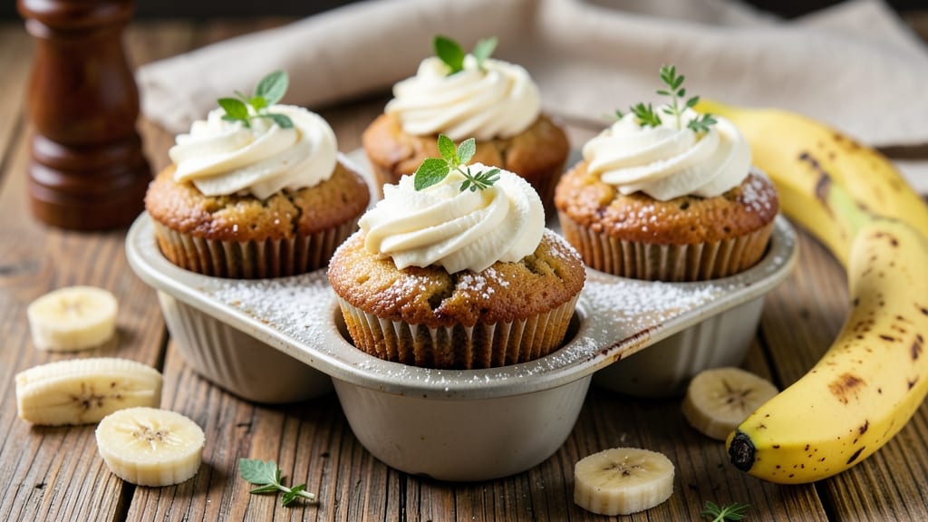 Banana Cupcakes Recipe UK: Caramelized Top and Moist Centers