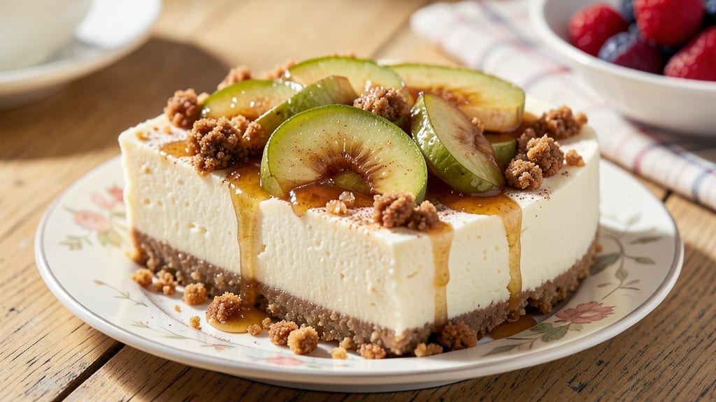 Apple Cheesecake Topping Recipe: Caramelized Apple Crunch With Spiced Streusel