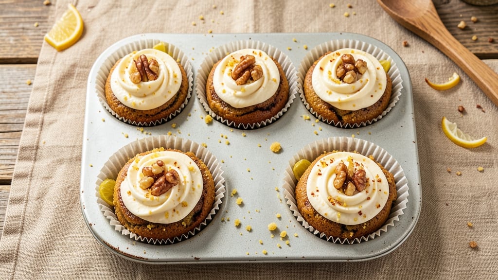 Banana Cake Cupcakes Recipe: Caramelized Swirls and Crunchy Crown Top