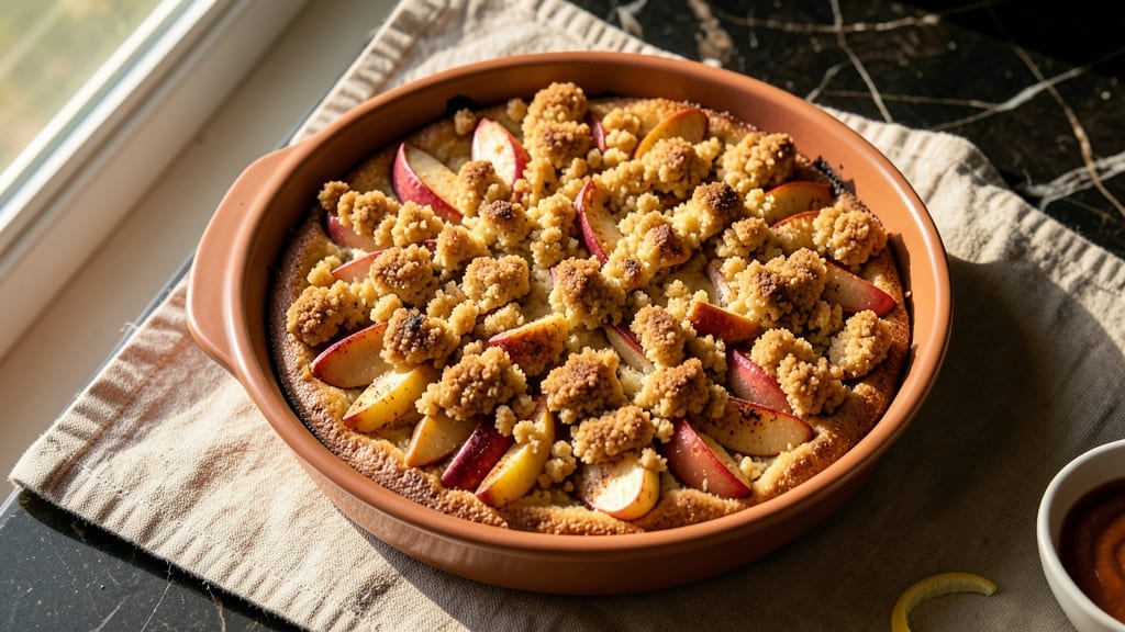 Martha Stewart's Apple Crumb Cake Recipe: Spiced Apple Layers With Buttery Streusel Crown