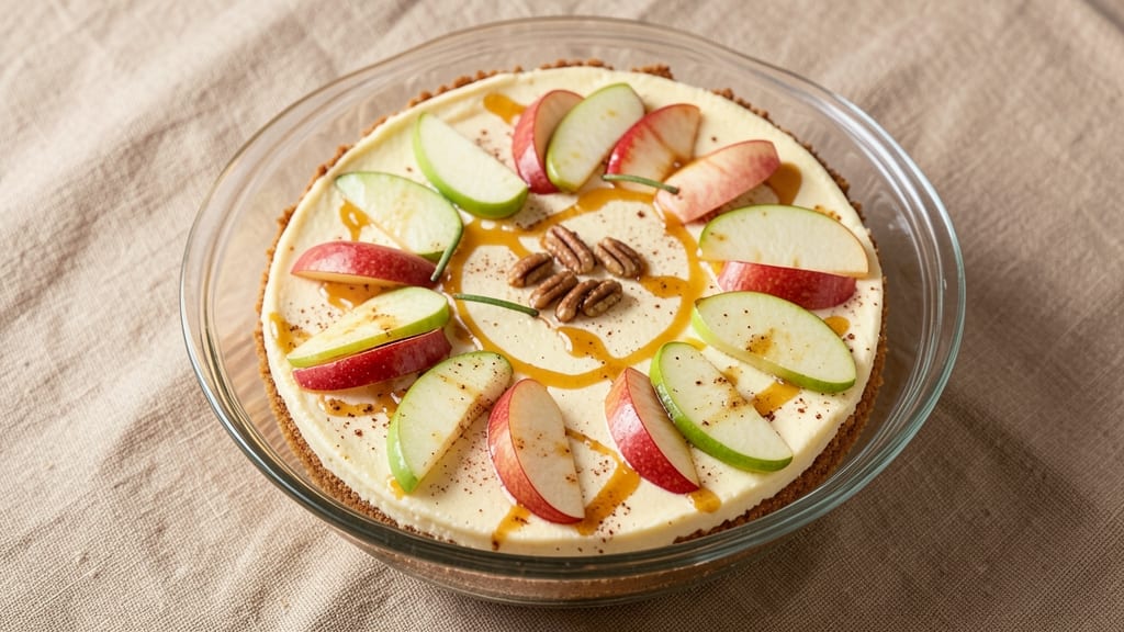 Apple Harvest Cheesecake Recipe: Spiced Apple Filling with Crispy Streusel Crown