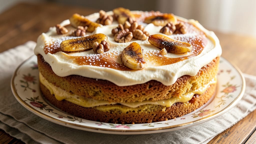 Banana Cake Recipe Tasty: Warm Spice Streusel Crown Over Ultra Fluffy Layers