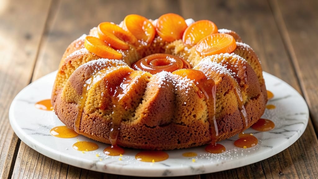 Apricot Bundt Cake Recipe: Zesty Citrus Swirls and Buttery Streusel Crown