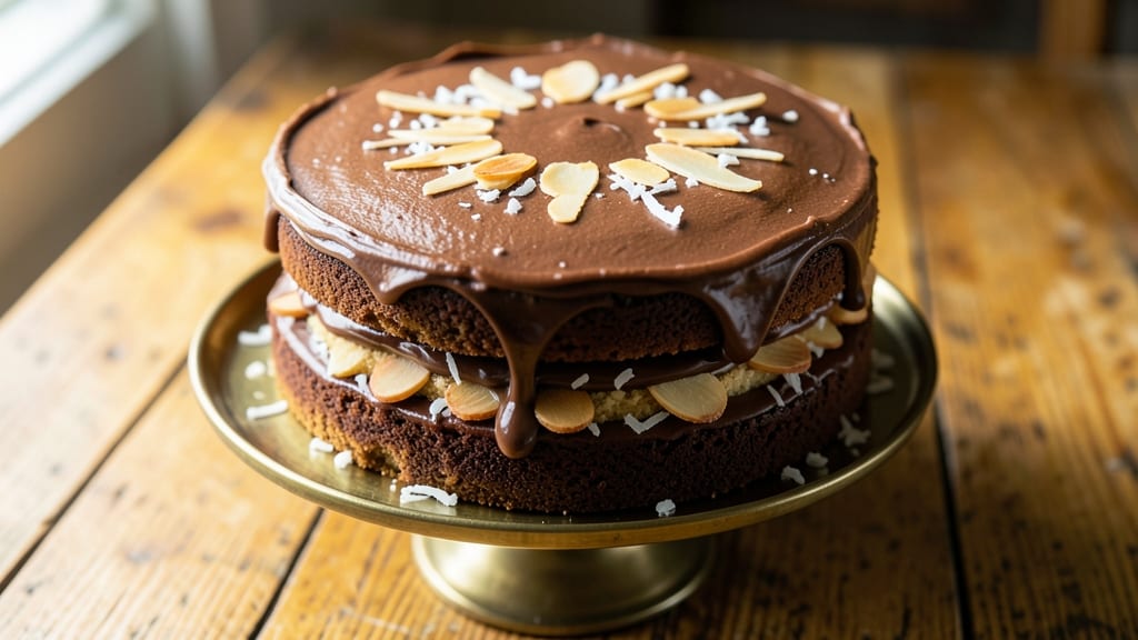 Amish German Chocolate Cake Recipe: Buttery Streusel Crown Over Ultra-Moist Layers