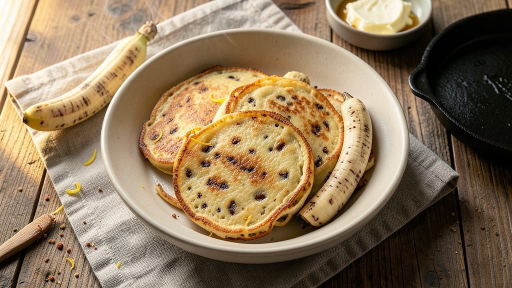 Banana Egg Flour Pancakes Recipe: Crispy Edges Meet Fluffy Cores