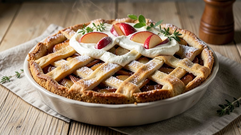 Apple Tart Cake Recipe: Spiced Apple Filling in a Crispy Tart Shell
