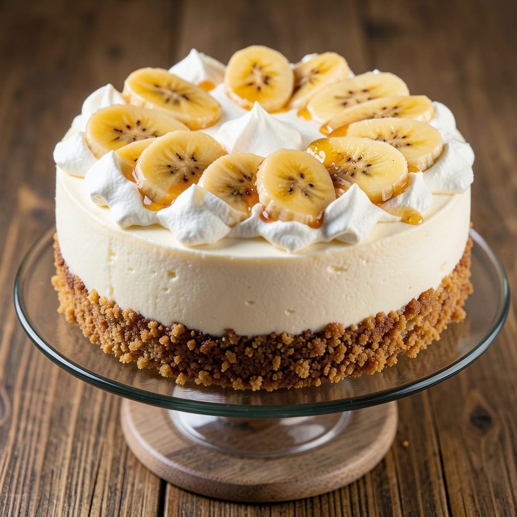 Banana Cheesecake Recipe UK: No-Bake Creaminess With Caramelized Topping