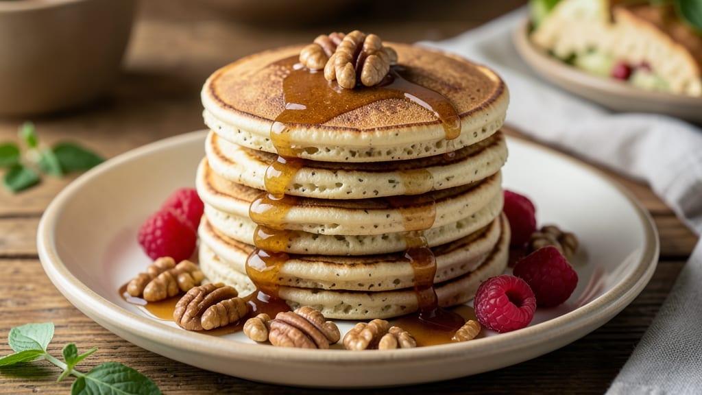 Aunt Jemima's Vegan Pancakes Recipe: Fluffy Stacks With Maple-Glazed Crunch