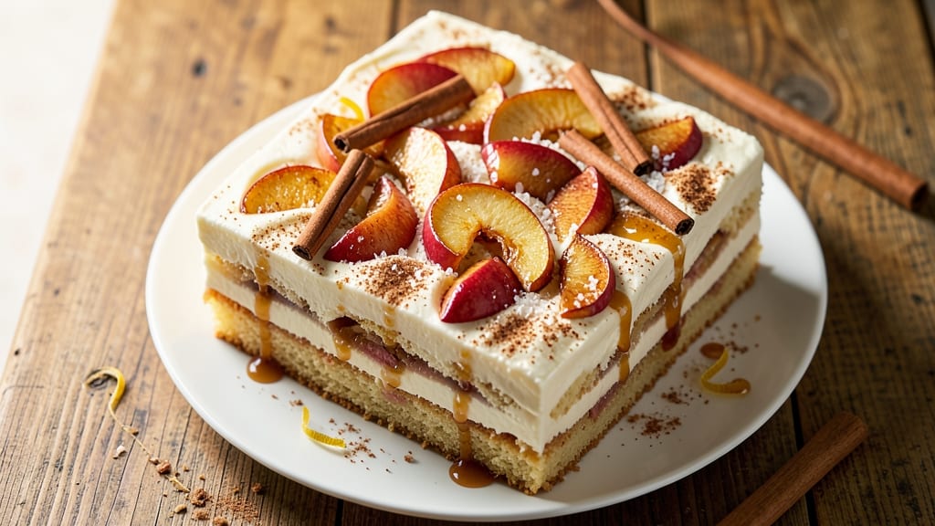 Apple Cinnamon Texas Sheet Cake Recipe: Spiced Rum Swirl and Buttery Crunch Topping