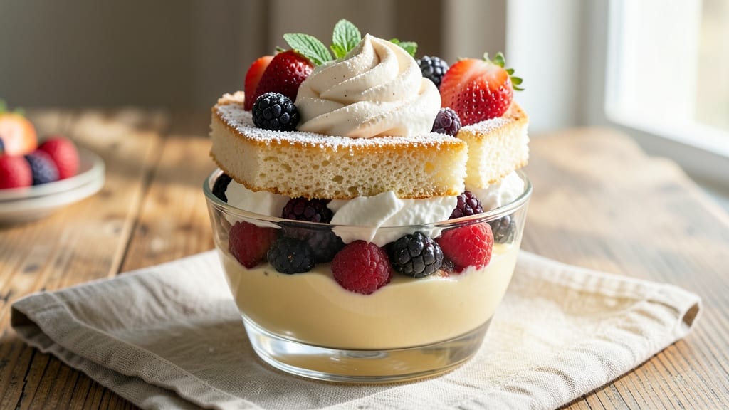 Angel Cake Trifle Recipe: Layered Lightness With Whipped Cream Clouds
