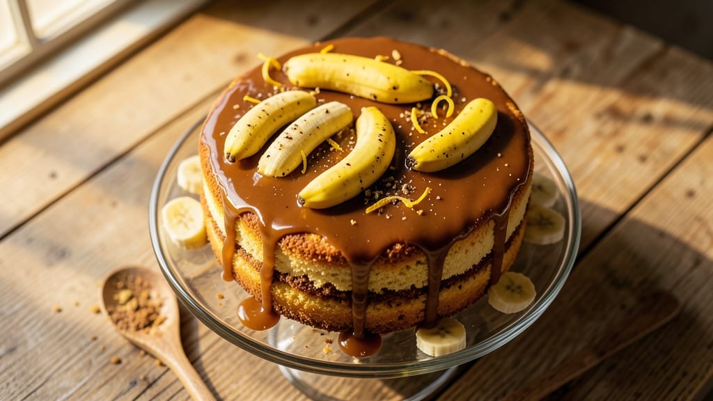 Banana Cake With Caramel Icing Recipe: Moist Layers and Gooey Caramel Fusion
