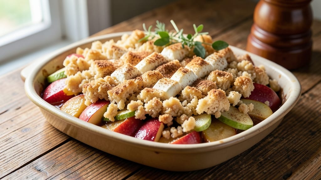 Amish Apple Crumble Cake Recipe: Rustic Streusel Crown Over Warm Spiced Apple Layers