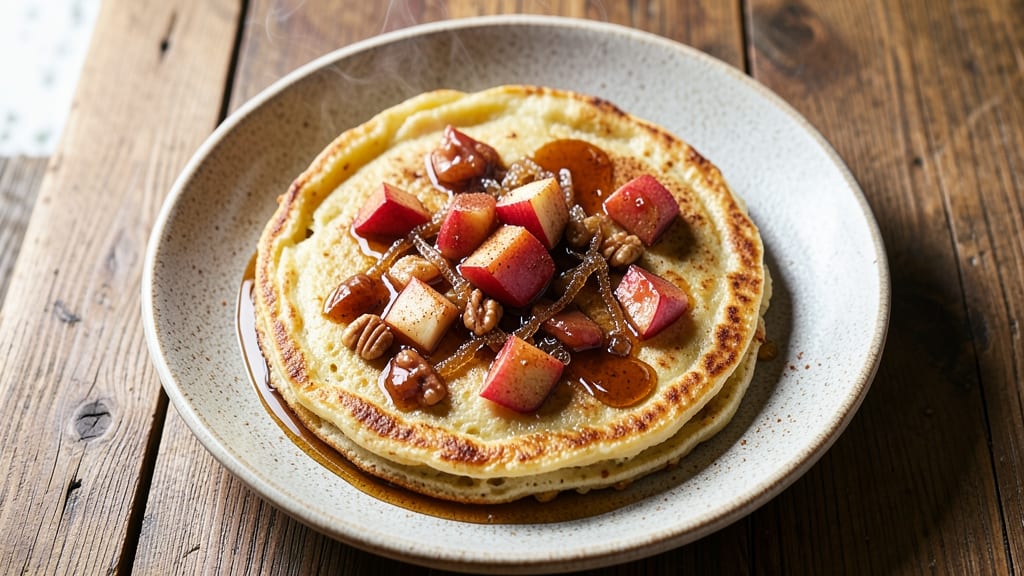 Baked Apple Pancakes Recipe Walker Brothers: Spiced Apple Filling and Buttery Streusel Stack