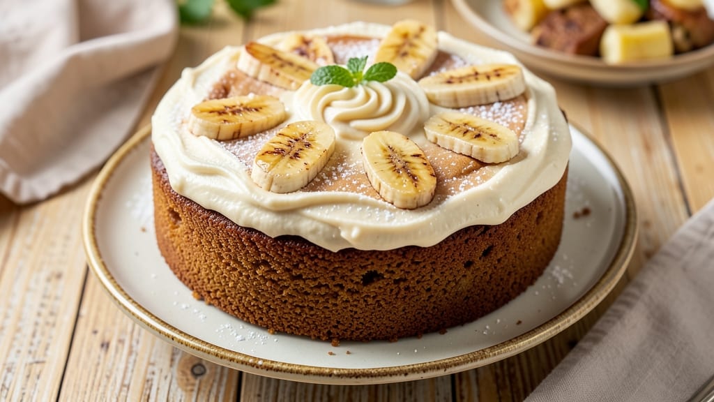 Banana Cake With Buttercream Frosting Recipe: Moist Layers and Velvety Swirls