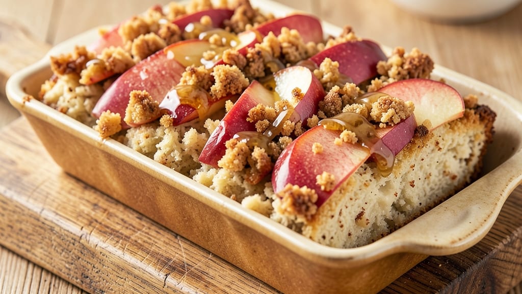 Apple Streusel Loaf Cake Recipe: Warm Spice Streusel Crown Over Soft Apple Cake Layers