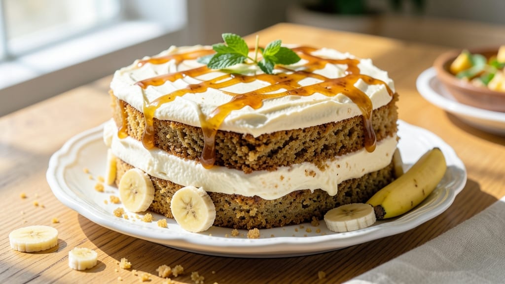 Banana Cream Cheese Pound Cake Recipe: Moist Layers With Banana Streusel Crown