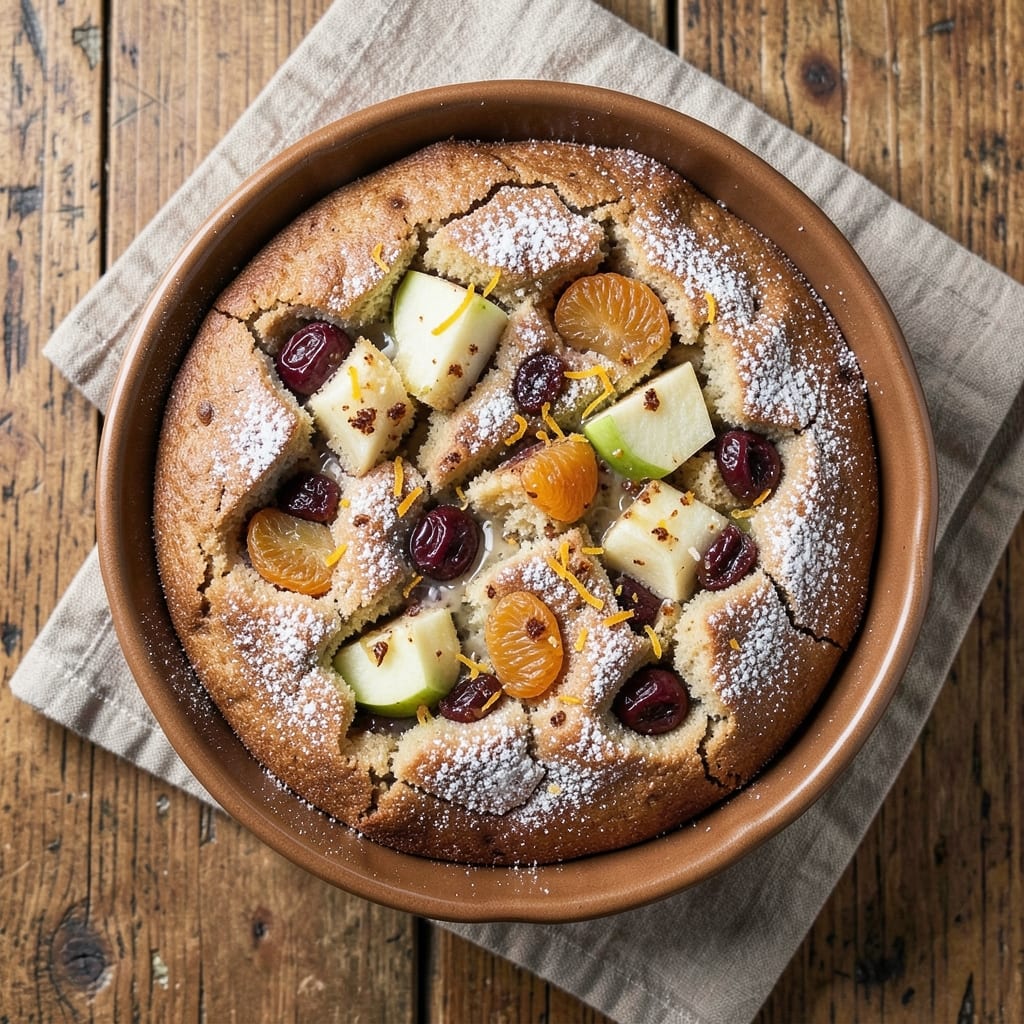 Apple and Fruit Cake Recipe: Spiced Nuts and Dried Fruit Blend for Moist Layers