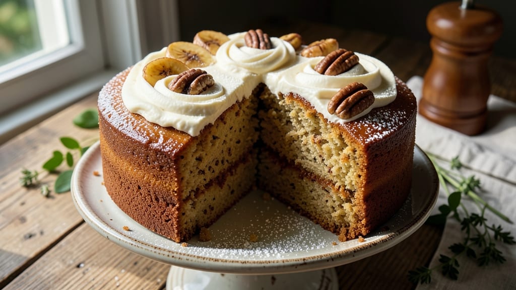 Banana Cake Recipe Using Vegetable Oil: Ultra-Moist Layers With Golden Streusel Crown