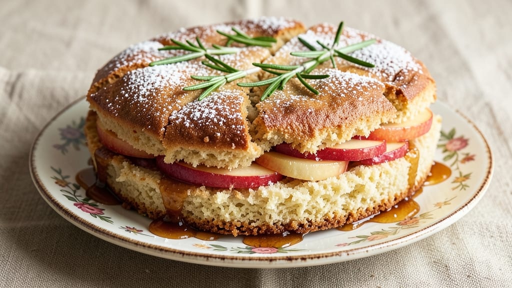 Apple Rosemary Cake Recipe: Herbal Elegance With Buttery Moisture