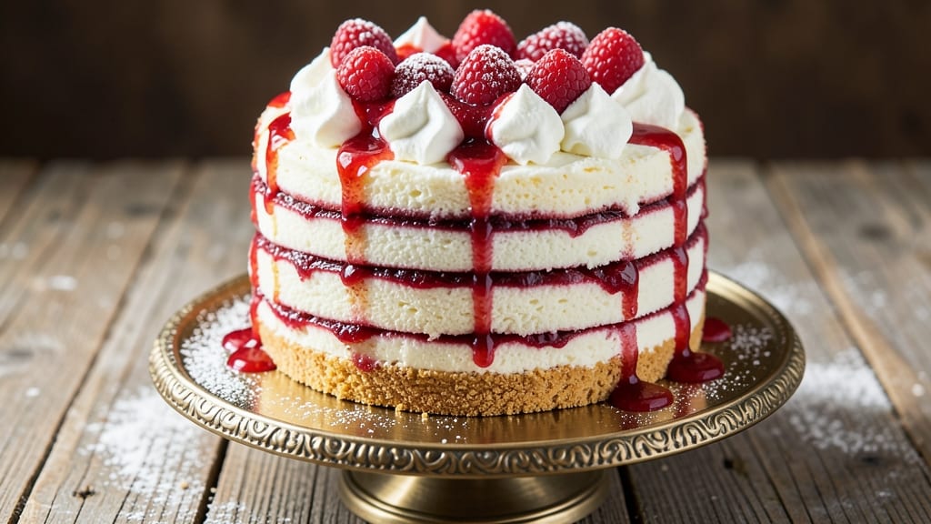 Amish Raspberry Angel Food Cake Recipe: Light-as-Air Layers With Berry Swirl Brilliance