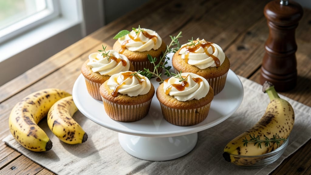 Banana Cupcake Recipe Without Buttermilk: Single-Bowl Moisture With Vanilla Bean Swirl