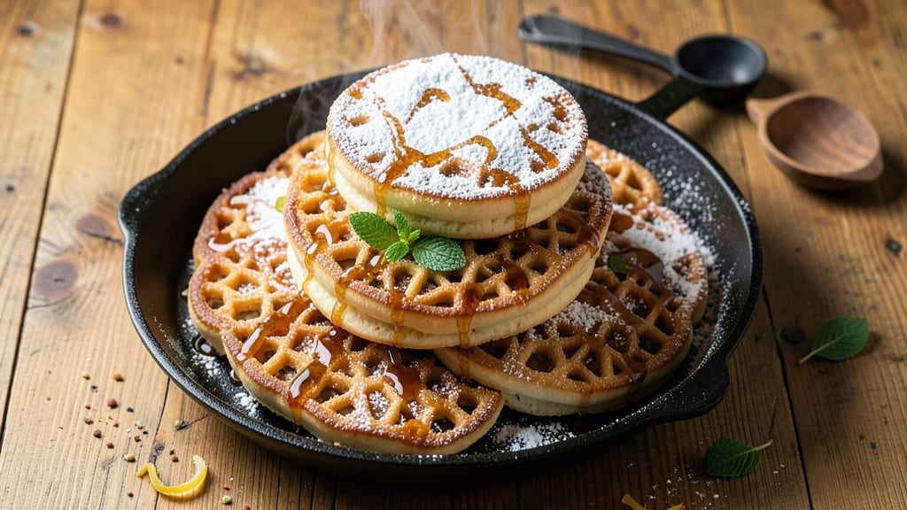 Amish Funnel Cake Recipe: Crispy Lattice Layers With Homemade Apple Butter Drizzle