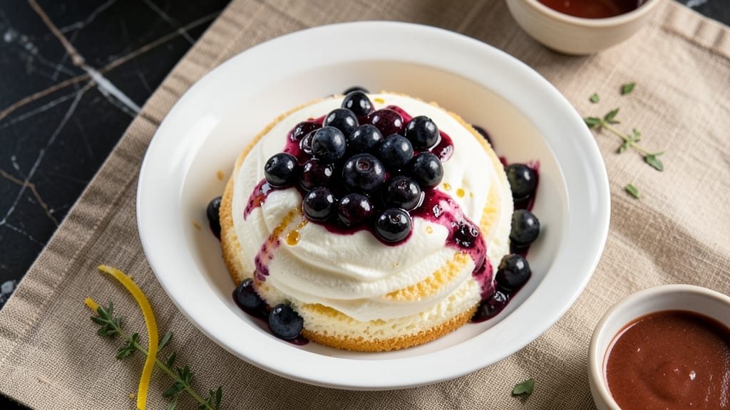 Angel Food Cake with Blueberry Pie Filling Recipe: Light-as-Air Layers and Bursting Berries