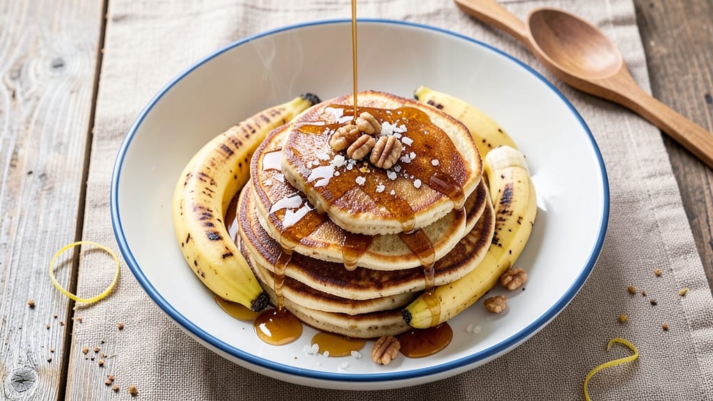 Banana Oancake Recipe: Fluffy Stacks With Caramelized Banana Swirls
