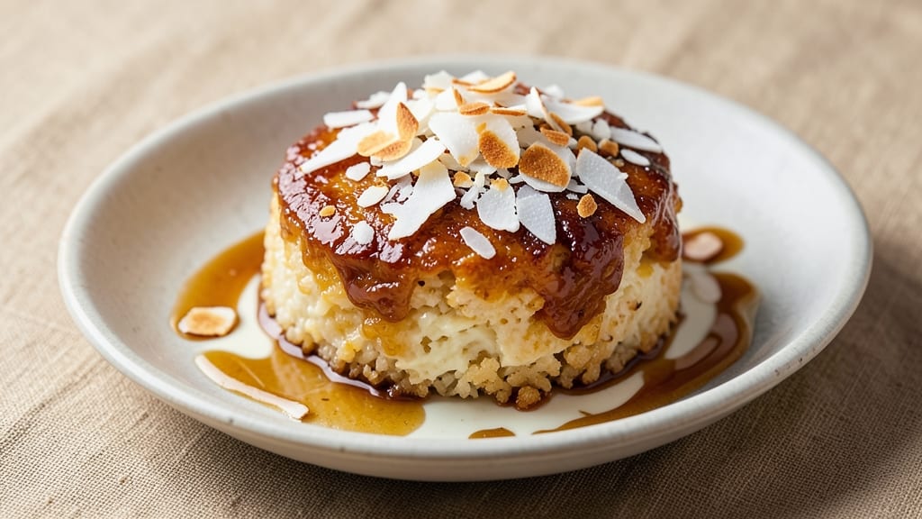 Baked Sticky Rice Cake Recipe: Caramelized Coconut Sweetness in One Bowl