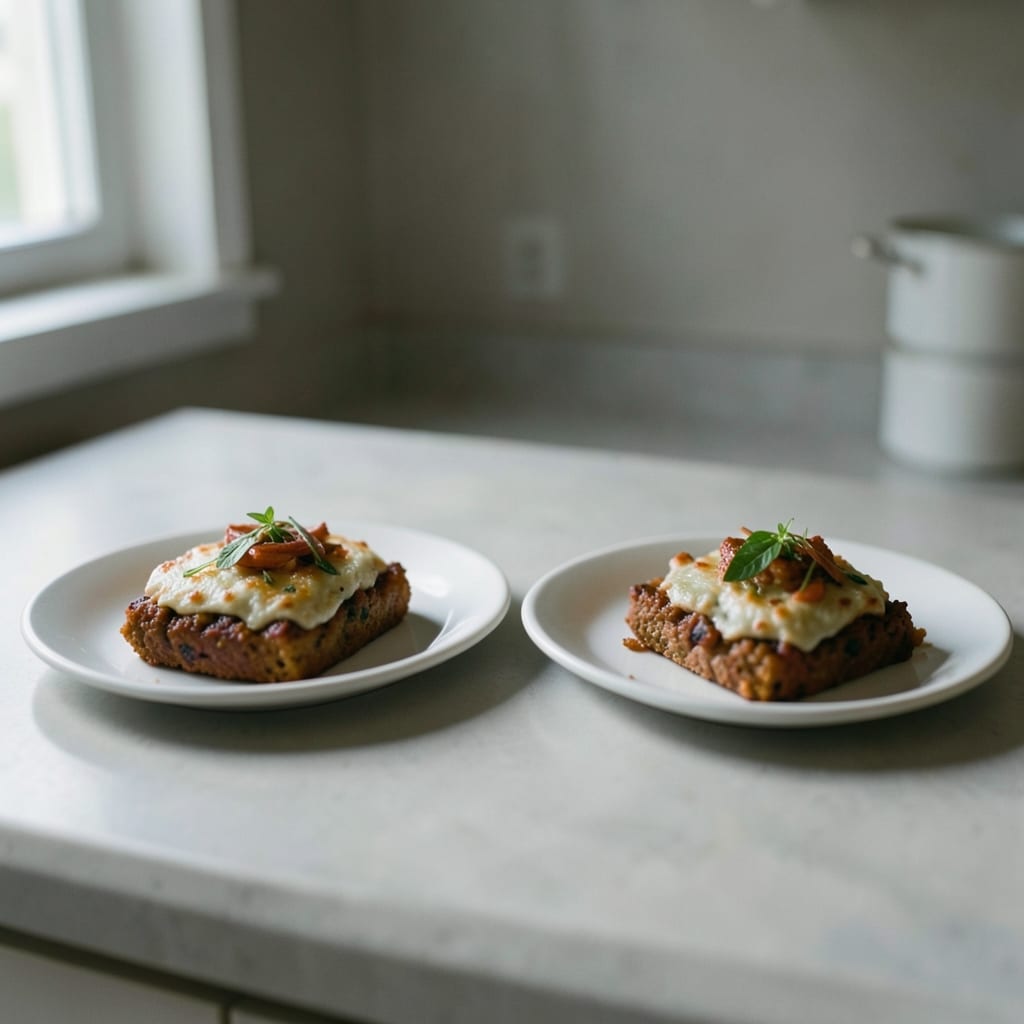Two versions of the same dish, side by side