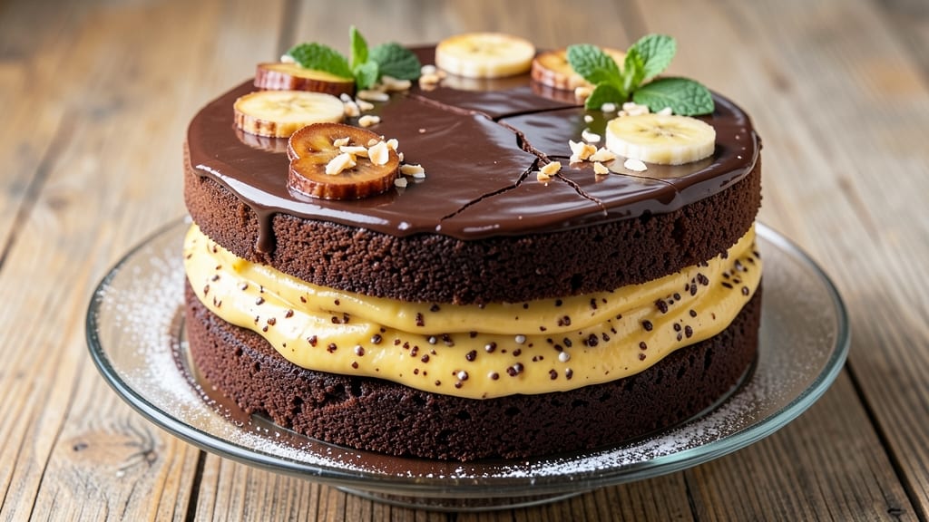 Banana Milkshake Cake Recipe: Swirled Cream Cheese Frosting Magic