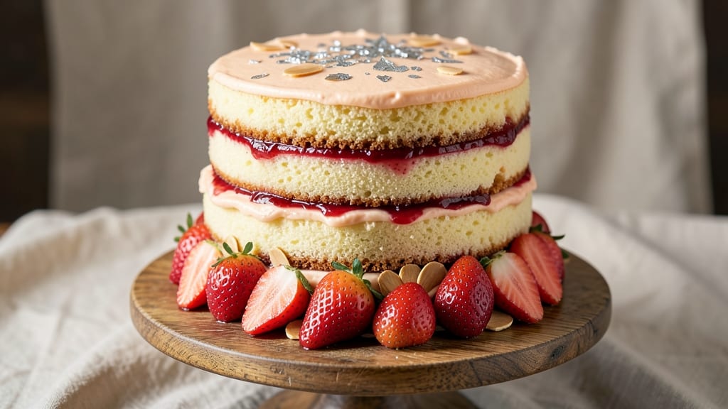 Ambrosia Bakery Strawberry Cake Recipe: Layers of Vanilla Bliss and Fresh Berries