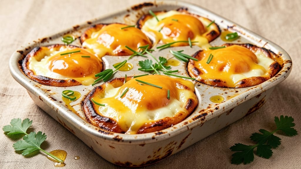 Baked Eggs in Cupcake Pan Recipe: Individual Portions With Fluffy Yolk Magic