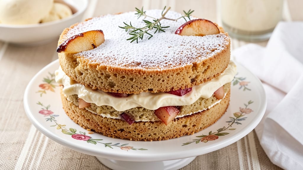 Apple Cream Cake Recipe: Vanilla Bean Frosting and Spiced Apple Layers