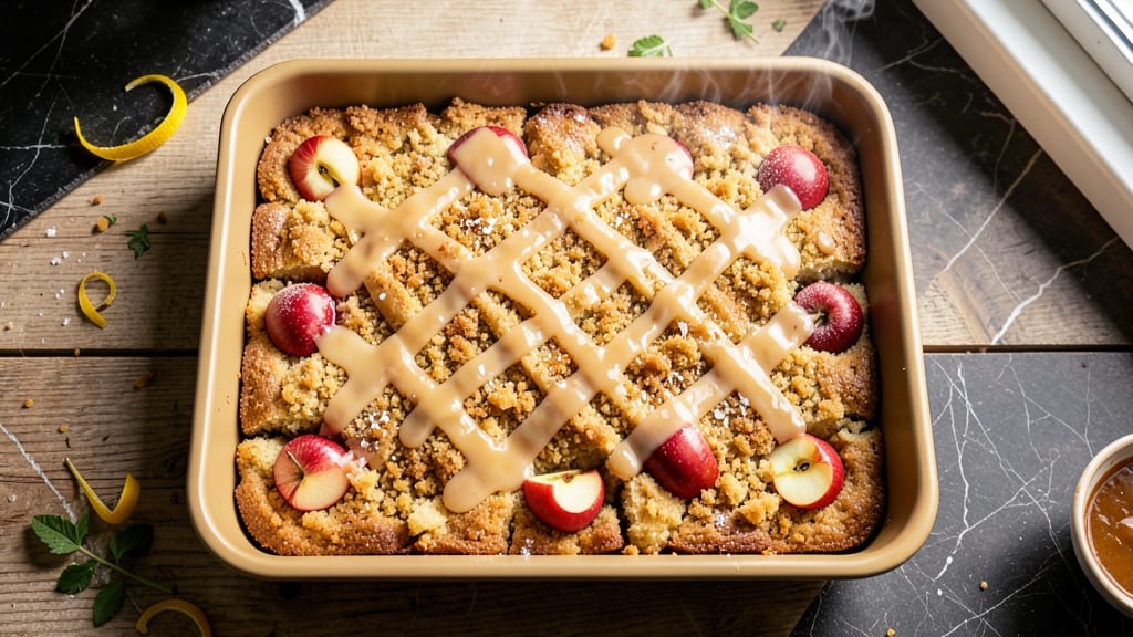 Apple Cake Tray Bake Recipe: One-Pan Wonder With Caramelized Apple Filling