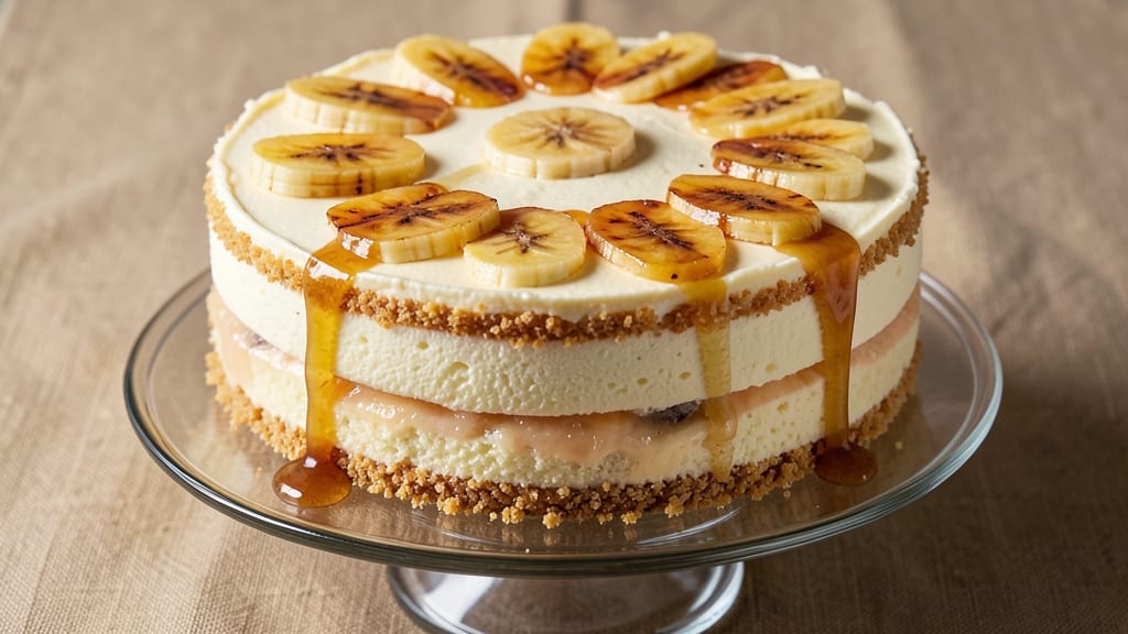Banana Cream Cheesecake Factory Copycat Recipe: Swirled Cream Cheese Magic With Buttery Streusel Crown